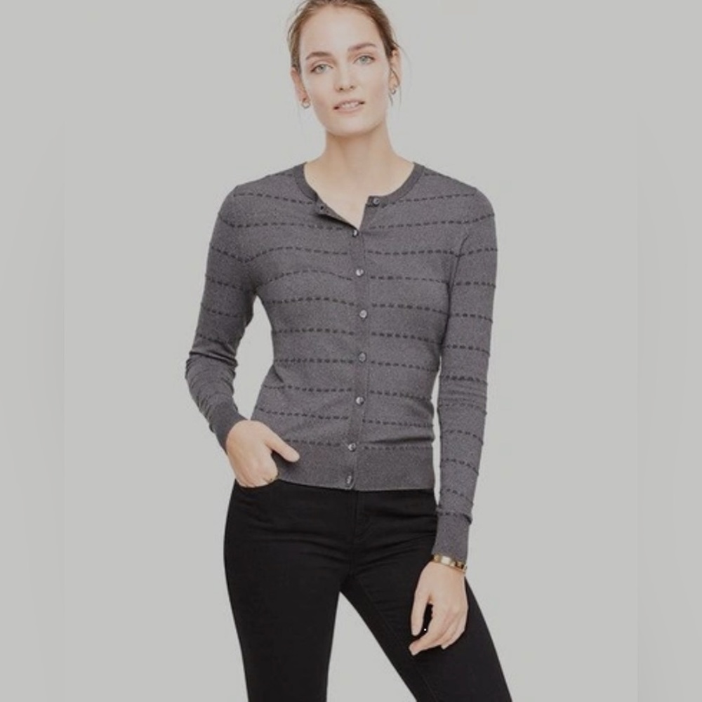 NWOT Ann Taylor Shimmer Stitch Ann Cardigan